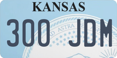 KS license plate 300JDM