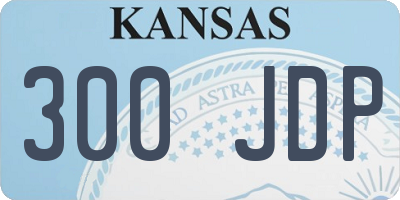 KS license plate 300JDP