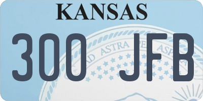 KS license plate 300JFB