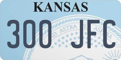 KS license plate 300JFC