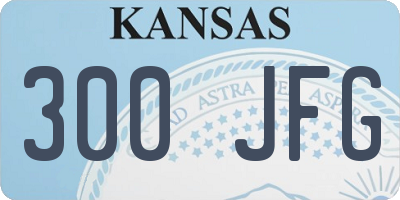 KS license plate 300JFG