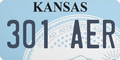 KS license plate 301AER