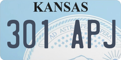 KS license plate 301APJ