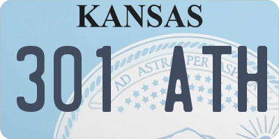 KS license plate 301ATH