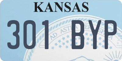 KS license plate 301BYP