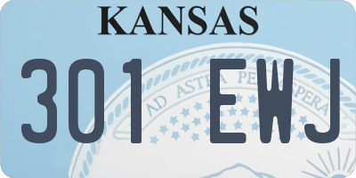 KS license plate 301EWJ