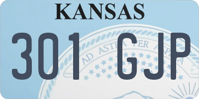 KS license plate 301GJP