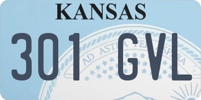 KS license plate 301GVL
