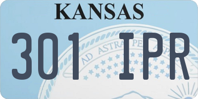 KS license plate 301IPR