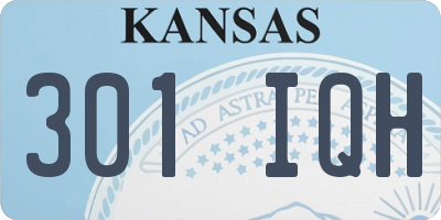 KS license plate 301IQH