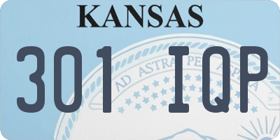 KS license plate 301IQP