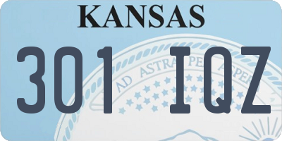 KS license plate 301IQZ
