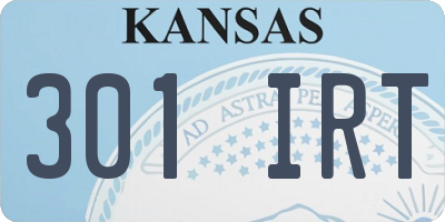 KS license plate 301IRT