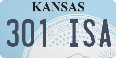 KS license plate 301ISA