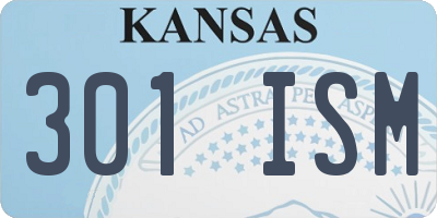 KS license plate 301ISM