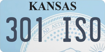 KS license plate 301ISO