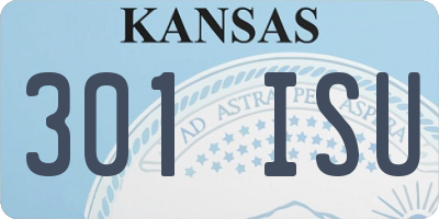 KS license plate 301ISU