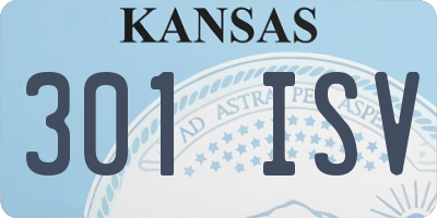 KS license plate 301ISV