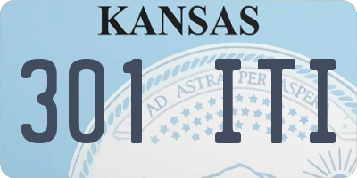 KS license plate 301ITI