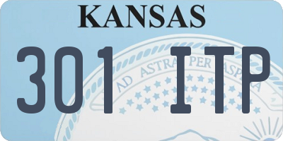 KS license plate 301ITP