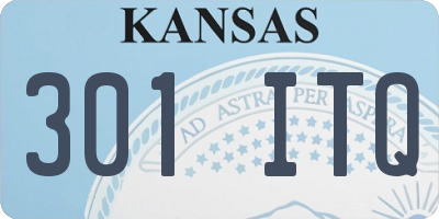 KS license plate 301ITQ