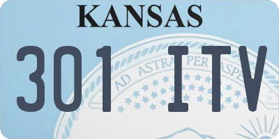KS license plate 301ITV