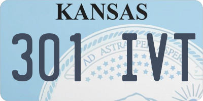 KS license plate 301IVT