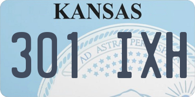 KS license plate 301IXH