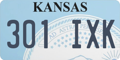 KS license plate 301IXK