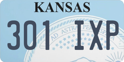 KS license plate 301IXP