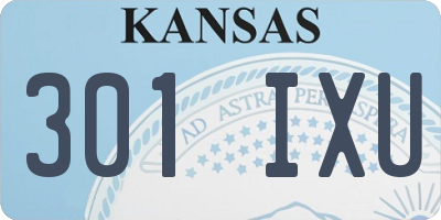 KS license plate 301IXU