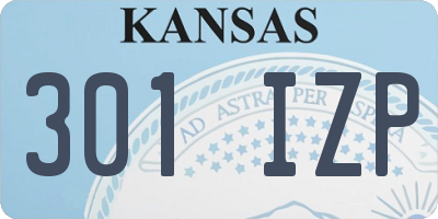 KS license plate 301IZP