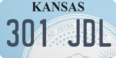 KS license plate 301JDL