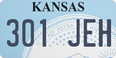 KS license plate 301JEH