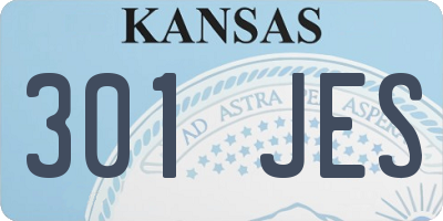 KS license plate 301JES