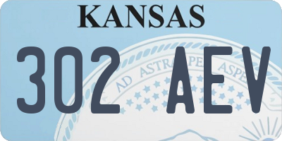 KS license plate 302AEV