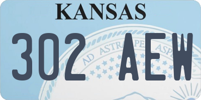 KS license plate 302AEW