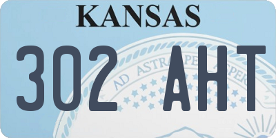KS license plate 302AHT