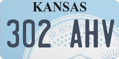 KS license plate 302AHV