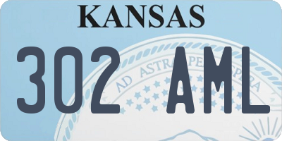 KS license plate 302AML