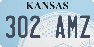 KS license plate 302AMZ