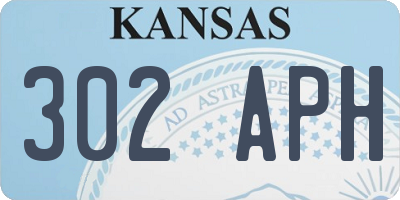 KS license plate 302APH