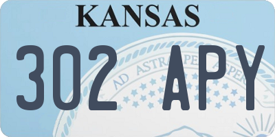 KS license plate 302APY