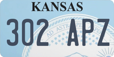 KS license plate 302APZ
