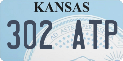 KS license plate 302ATP