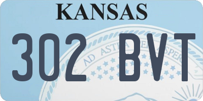 KS license plate 302BVT