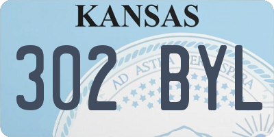 KS license plate 302BYL