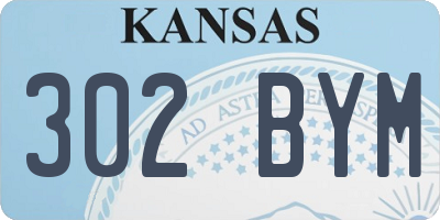 KS license plate 302BYM