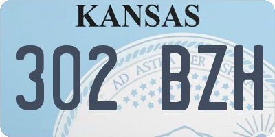 KS license plate 302BZH