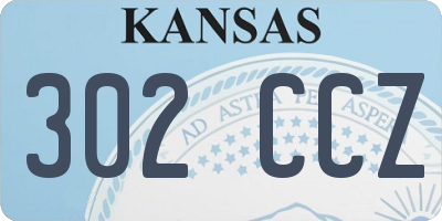 KS license plate 302CCZ